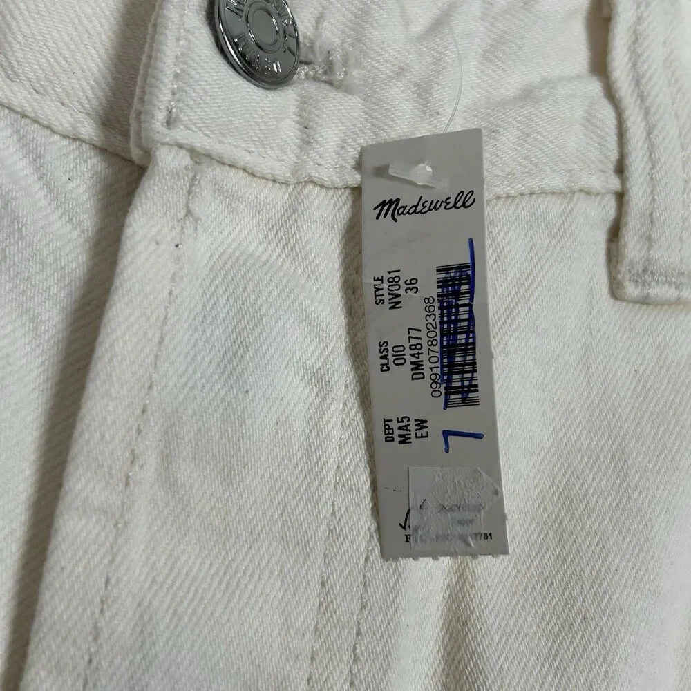 Madewell Wide Leg Jean Mens 36x32 Ecru Wash Summer Denim Relaxed NV081 NWT
